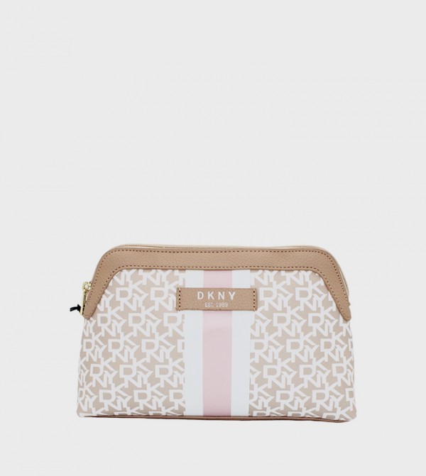 SIGNATURE STRIPE ORIGINAL Monogram Printed Cosmetic Bag