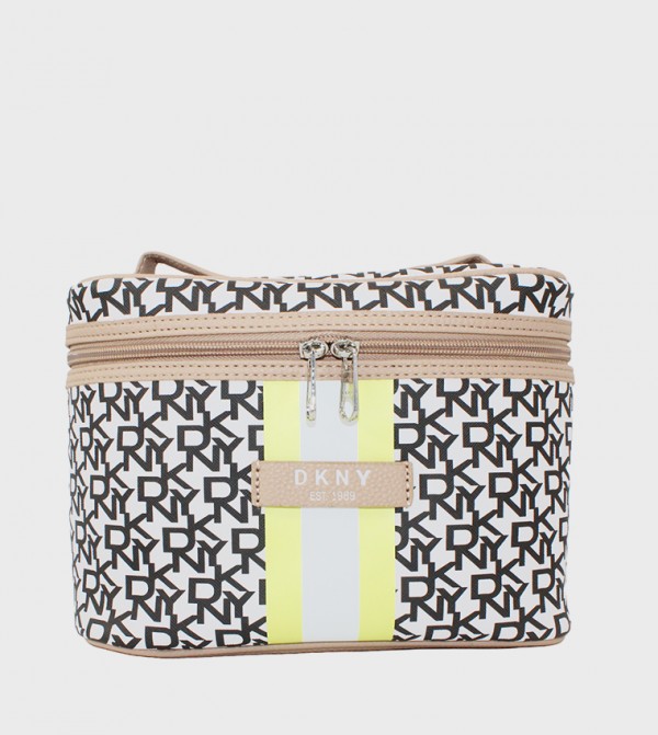 SIGNATURE STRIPE ORIGINAL Monogram Printed Cosmetic Bag
