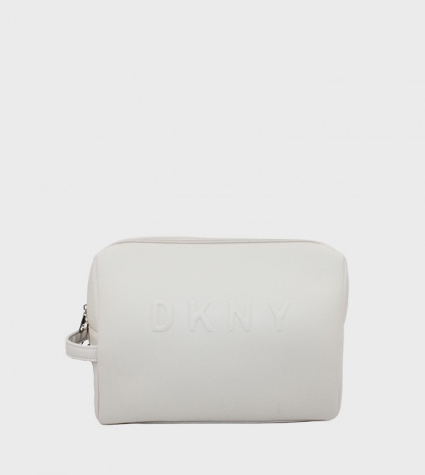 TRADEMARK Logo Embossed Cosmetic Bag