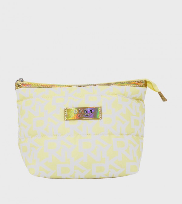 SIGNATURE PUFFER Monogram Printed Cosmetic Bag