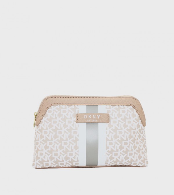 SIGNATURE STRIPE ORIGINAL Monogram Printed Cosmetic Bag