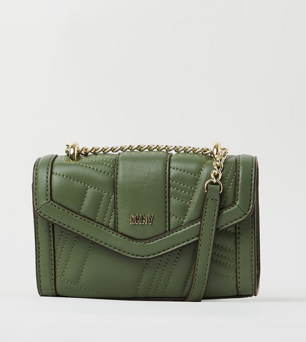 Buy Dkny Quilted Envelope Crossbody Bag In Green 6thStreet Saudi Arabia