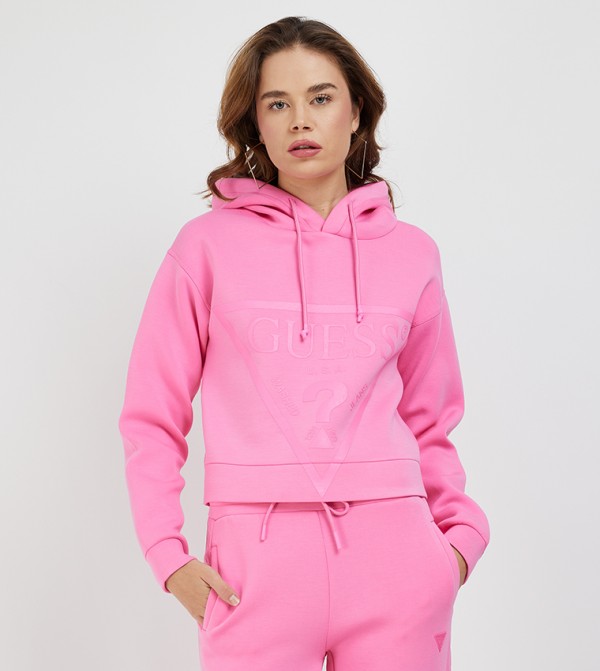 ALISA Logo Printed Long Sleeves Hoodie