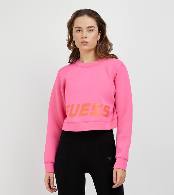 ALETHA SCUBA Logo Printed Sweatshirt