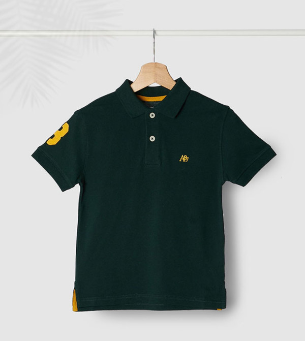 Short Garçon P.S. Aeropostale Vert à Carreaux - Taille 7 - Occasion