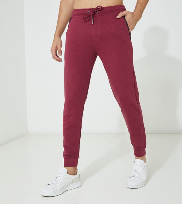 Solid Trim Cutout Joggers