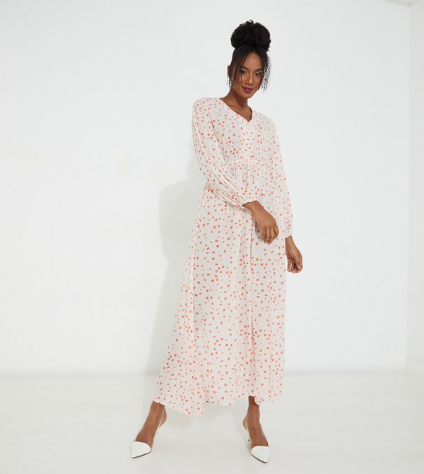 Aero Girls Floral Print Maxi Dress