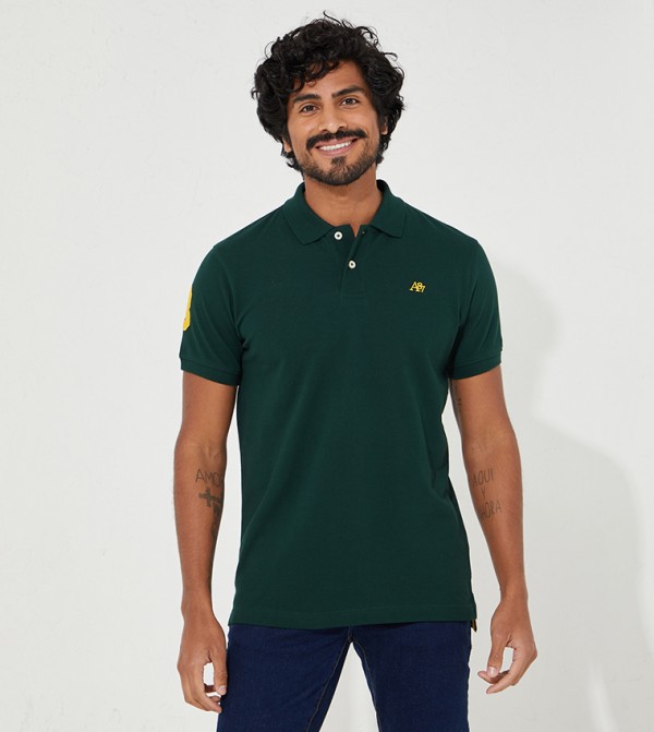 Buy Aeropostale Aero Guys Essential Polo T Shirt In Dark Green 6thStreet UAE