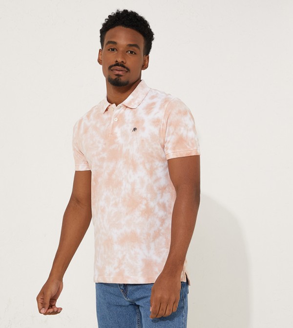 Tie dye polo t shirt hot sale