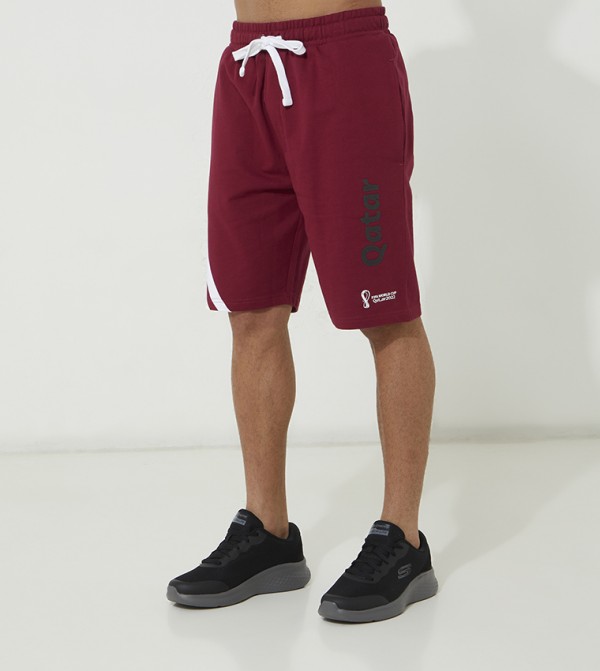 Aero FIFA Men's Active Terry Shorts - Qatar