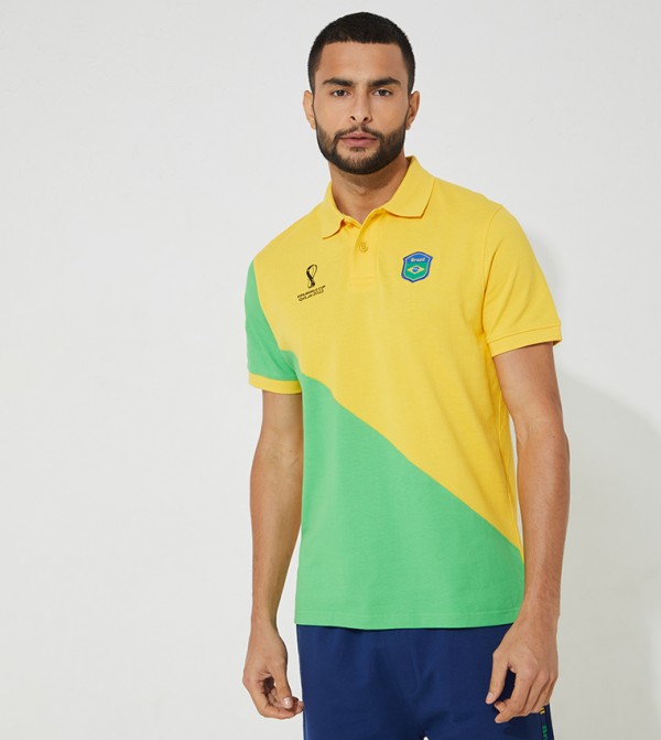 Buy FIFA Argentina Printed Active Polo T Shirt In White