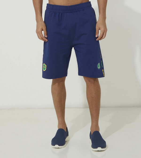 Aero FIFA Men's Active Terry Shorts - Brazil