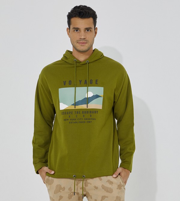 Aero Guys Graphic Print Hoodie