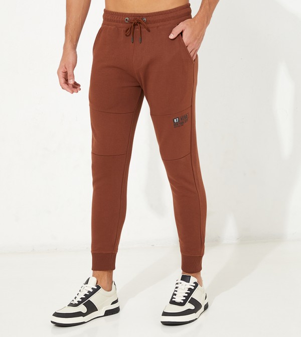 Aero Guys Solid Drawstring Waist Jogger
