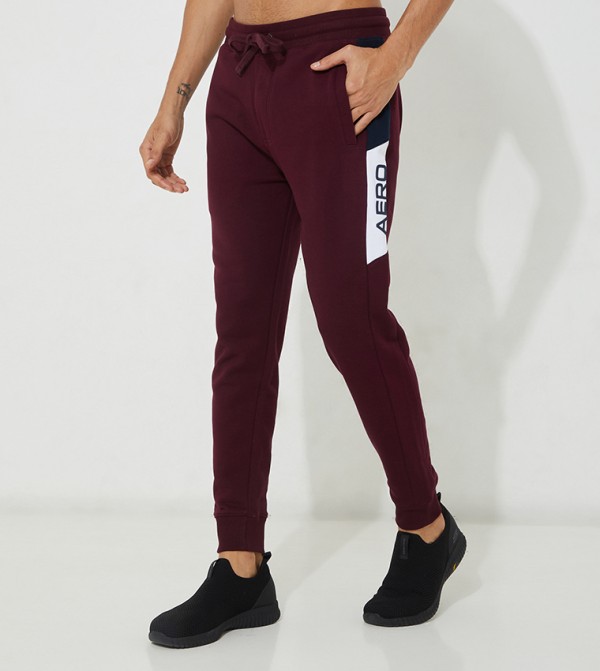 Aero Color Block Logo Detailed Joggers