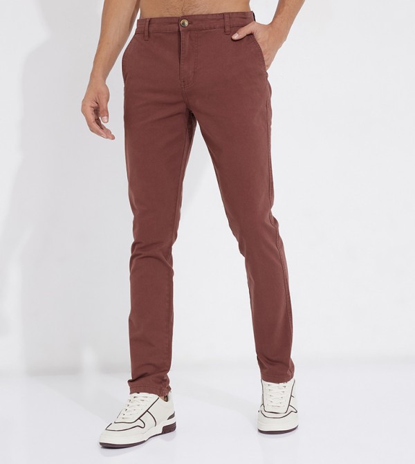 Aero High Waist Tapered Fit Chinos