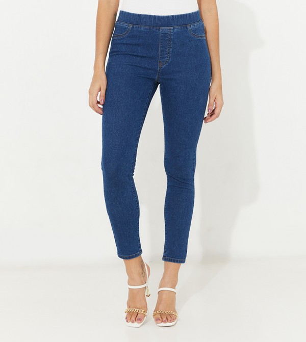 Aero Dark Wash High Rise Skinny Jeggings