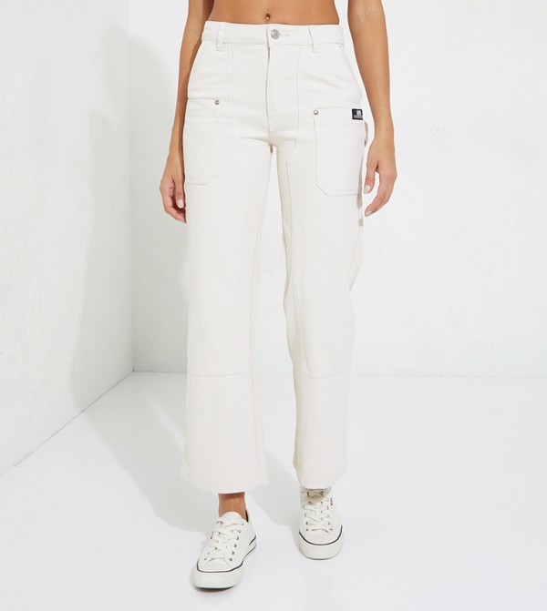 Aero Girls Straight Fit Carpenter Jeans