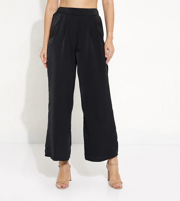 Aero Girls Elastic Waist Wide Leg Pants