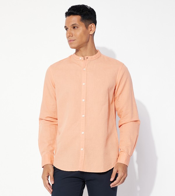 Aero Solid Linen Casual Shirt