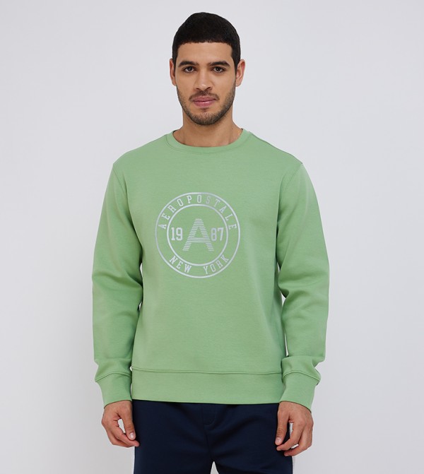 AERO Printed Crew Neck Sweatshirt