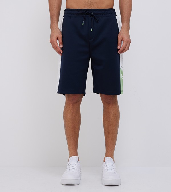 AERO Color Block Drawstring Waist Shorts