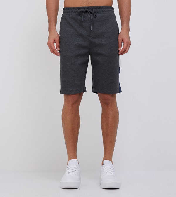 AERO Color Block Drawstring Waist Shorts