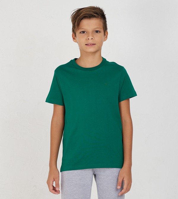 Aero Boys A87 Embroidered Crew Neck T-Shirt
