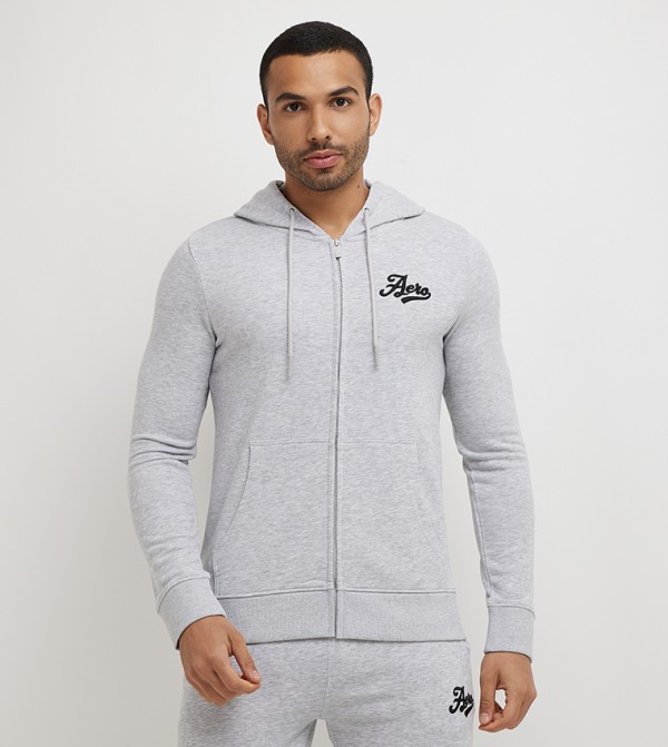 Aero Men's Logo Embroidered Hoodie