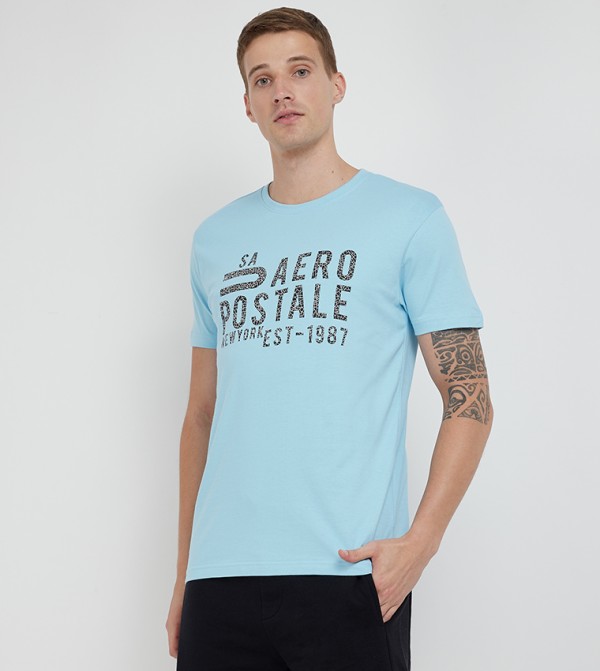 Aero Men's Logo Printed Short Sleeves T-Shirt