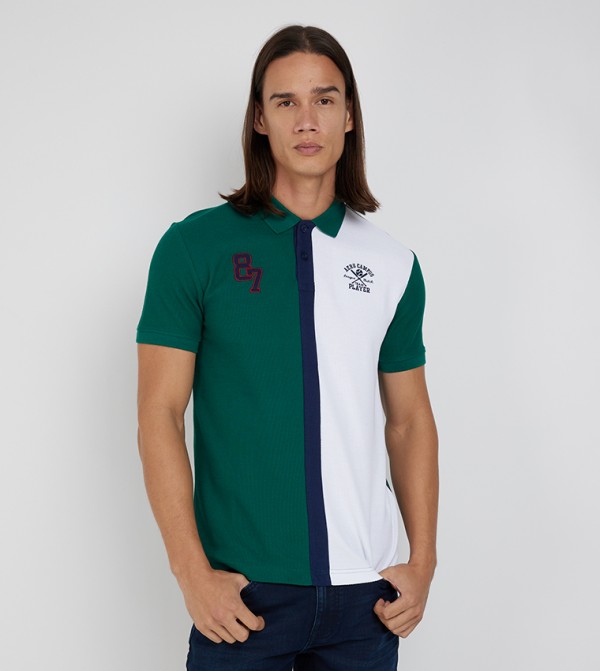 Aero Men's Color Block Polo T-Shirt