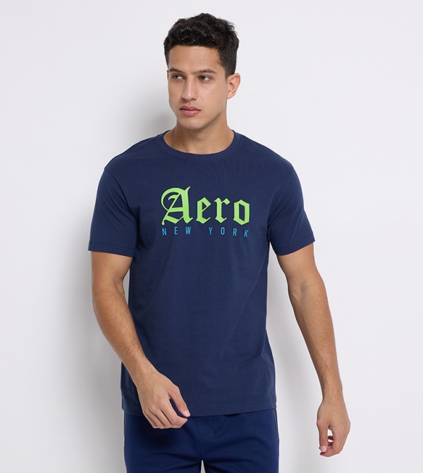 Aero Men's Logo Print Crew Neck T-Shirt