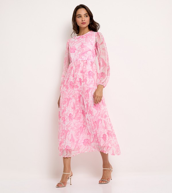 Aero Women's Lurex Stripes Maxi Dress