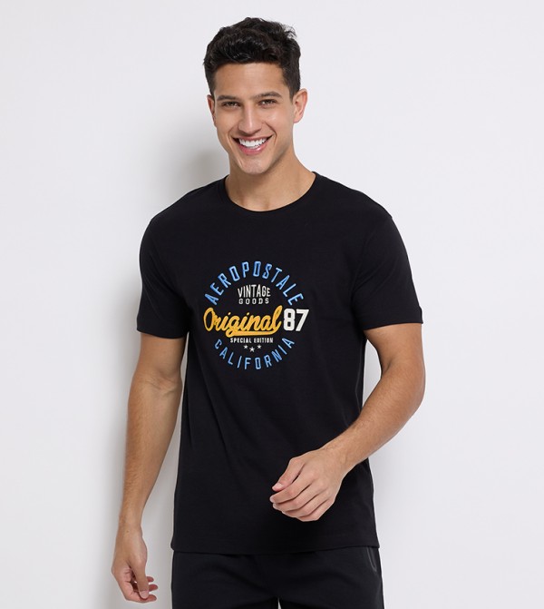 Aero Men's Printed Crew Neck T-Shirt