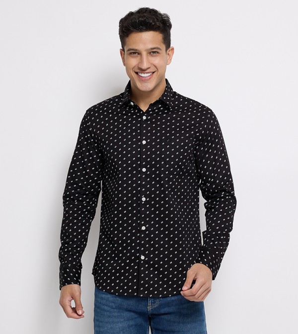 Aero Men's Printed Long Sleeves Shirt