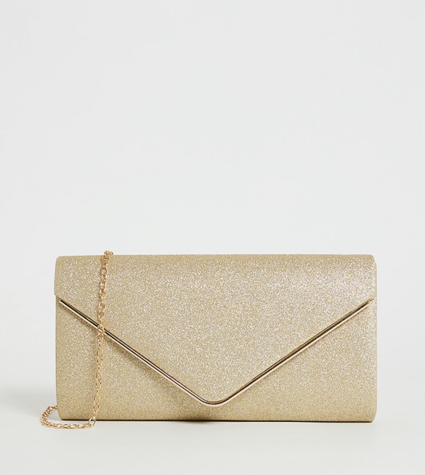 Buy Aeropostale Aero Women s Shimmer Clutch Bag In Gold 6thStreet Qatar