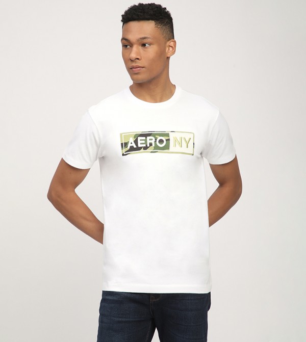 Aero Men's Logo Embroidered T-Shirt