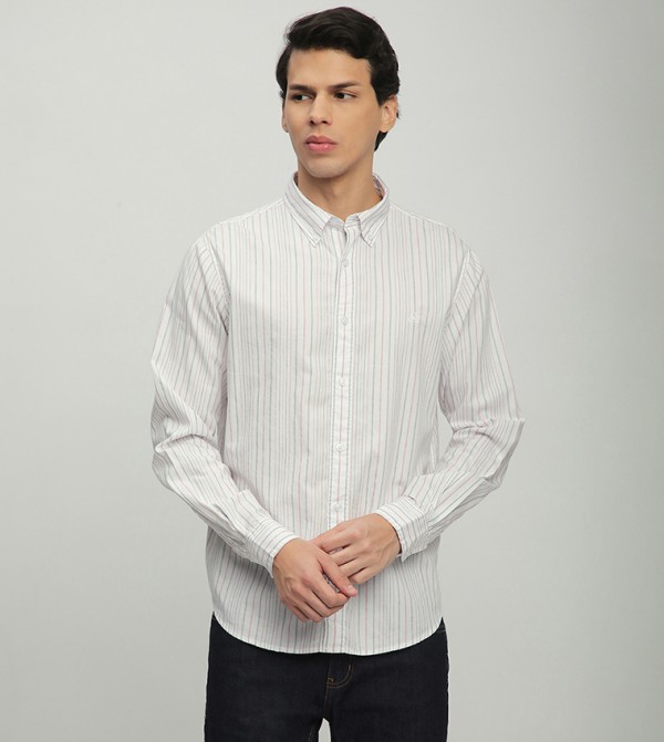 Aero Men's Striped Long Sleeves Shirt