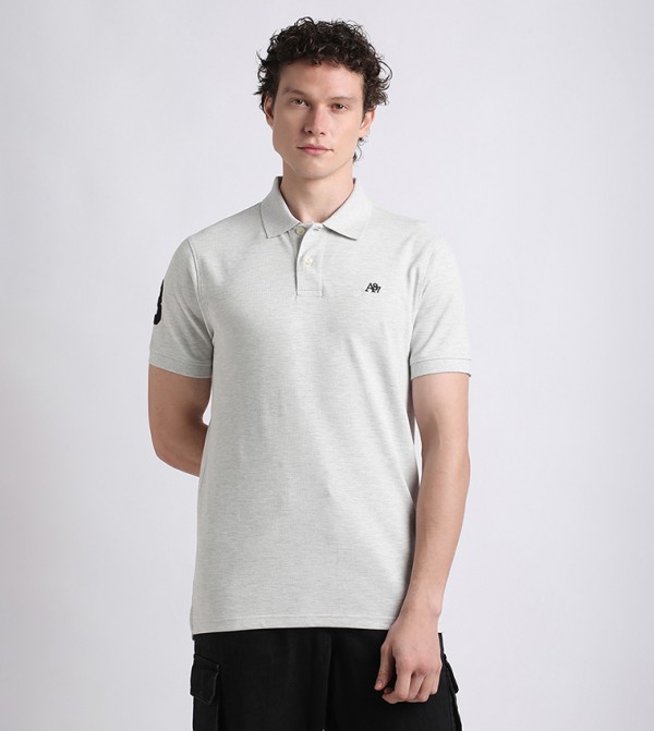 Aero Guys Logo Embroidered Polo T-Shirt