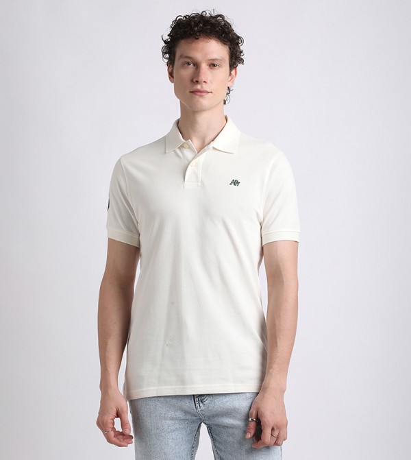 Aero Guys Logo Embroidered Polo T-Shirt