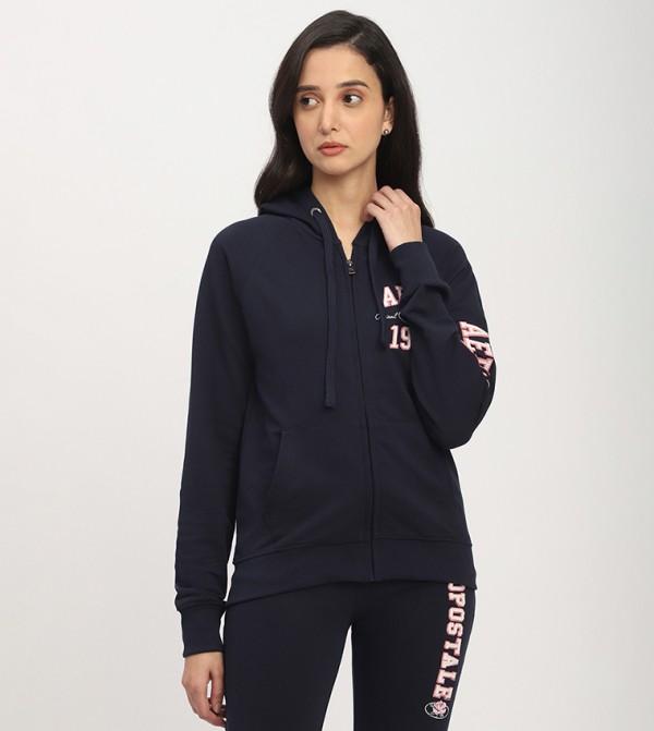 Aero Women's Logo Printed Hooded Jacket