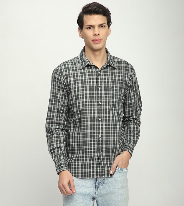 Aero Men's Plaid Long Sleeves Shirt