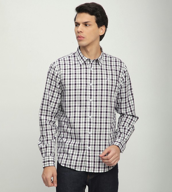 Aero Men's Plaid Long Sleeves Shirt