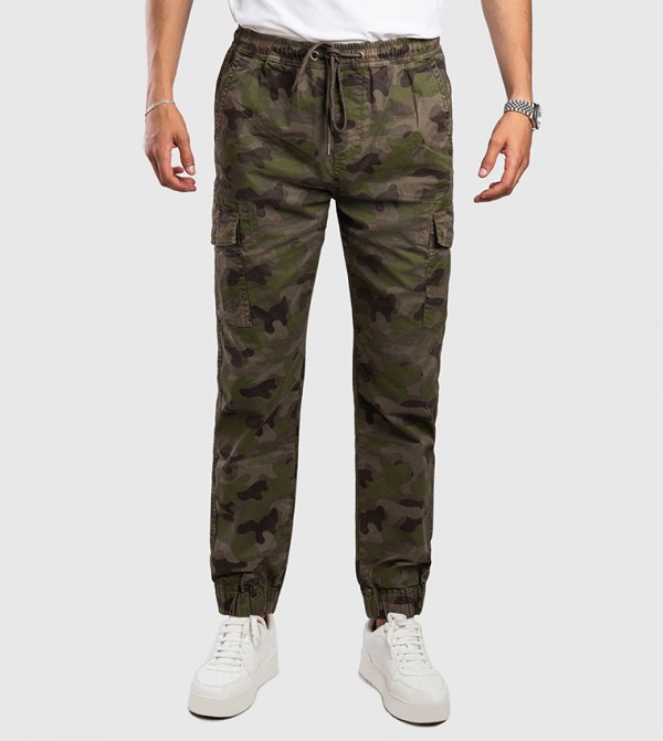 Aero Men's Drawstring Waist Cargo Pants