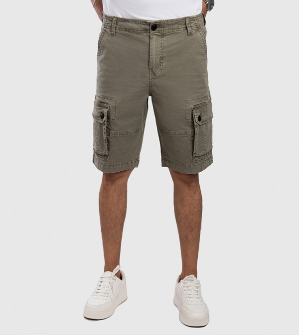 Aero Men's Mid Rise Cargo Shorts