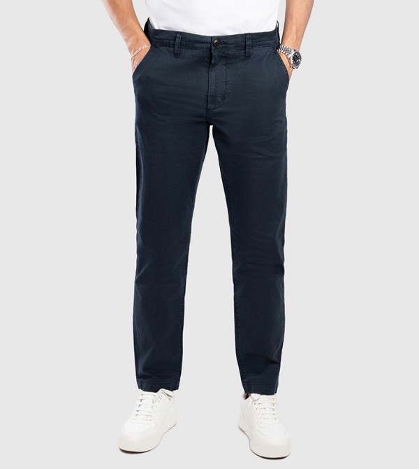 Aero Men's Mid Rise Slim Fit Chinos
