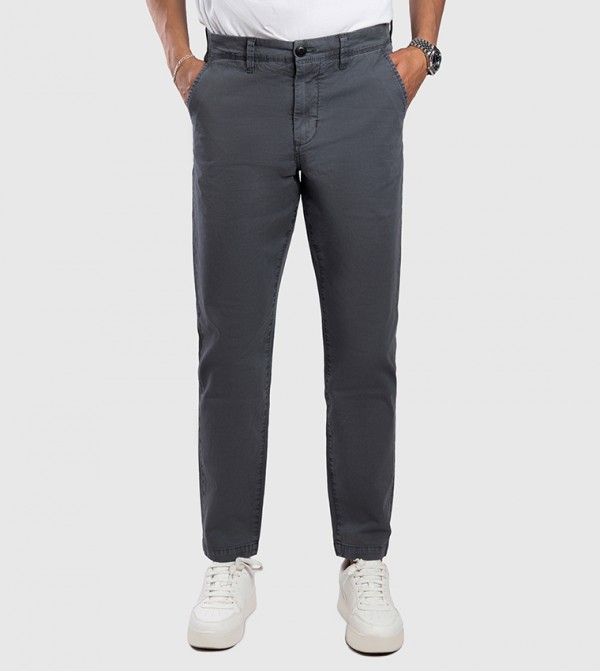 Aero Men's Mid Rise Slim Fit Chinos