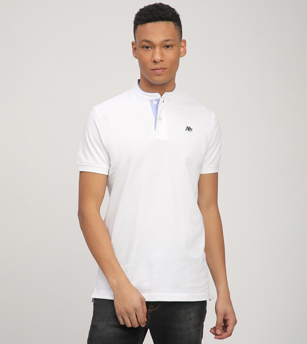 Aero Men's Logo Embroidered Polo T-Shirt