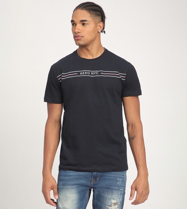 Aero Men's Logo Printed Short Sleeves T-Shirt
