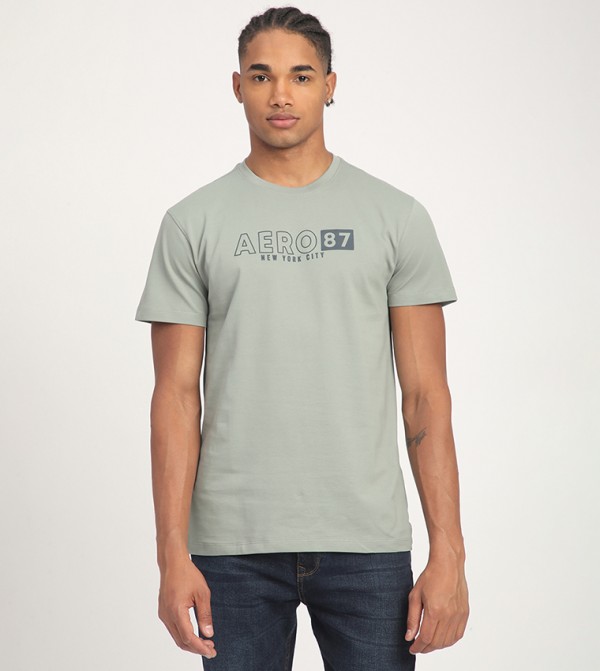 Aero Men's Logo Printed Short Sleeves T-Shirt